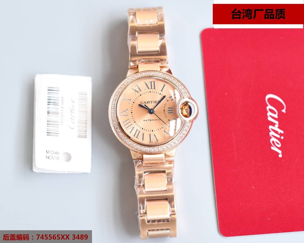 BALLON BLEU 33MM ROSE GOLD DIAL