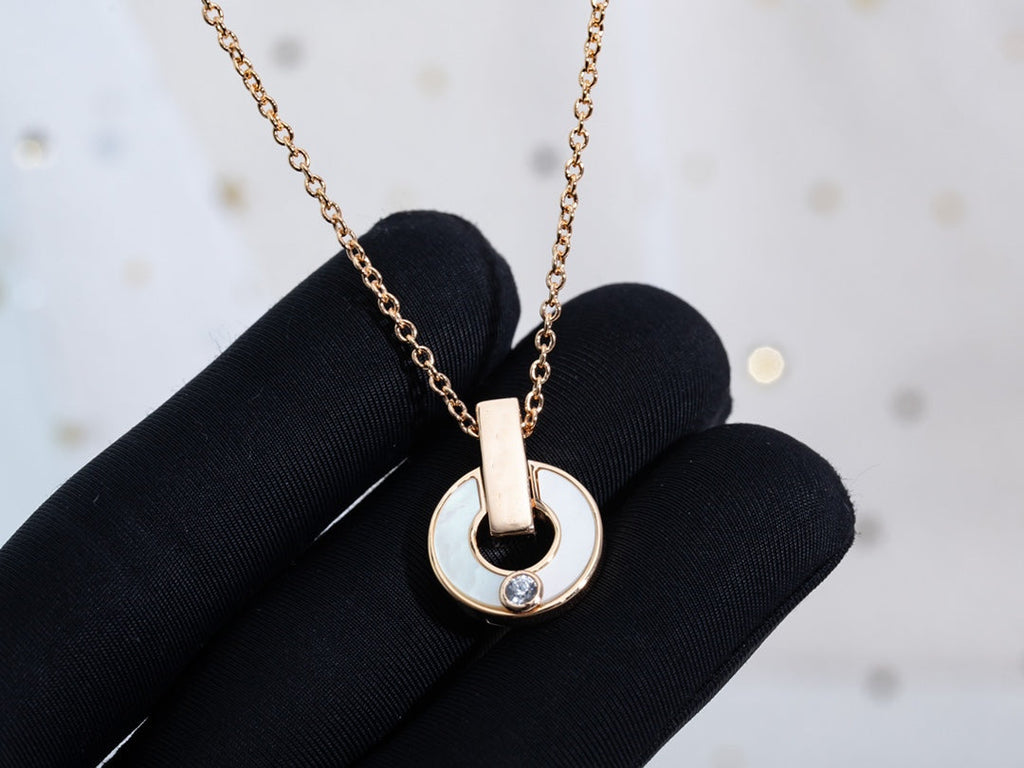 Bvlgari GARI NECKLACE PINK GOLD MOP