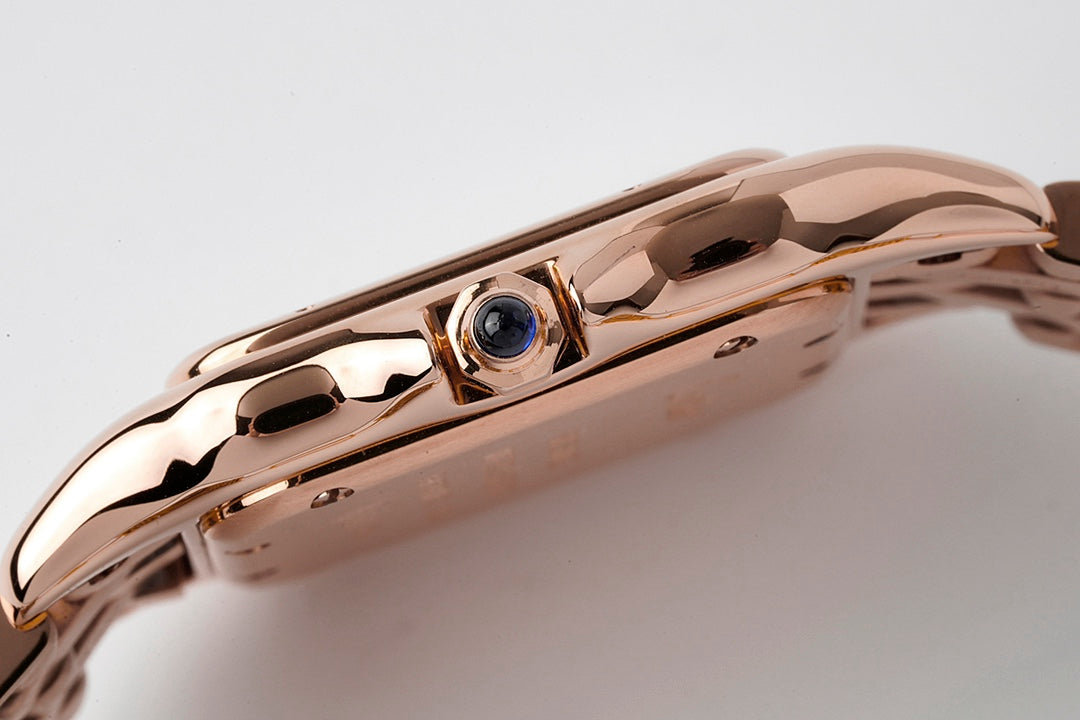 PANTHERE 27MM PINK GOLD WHITE DIAL