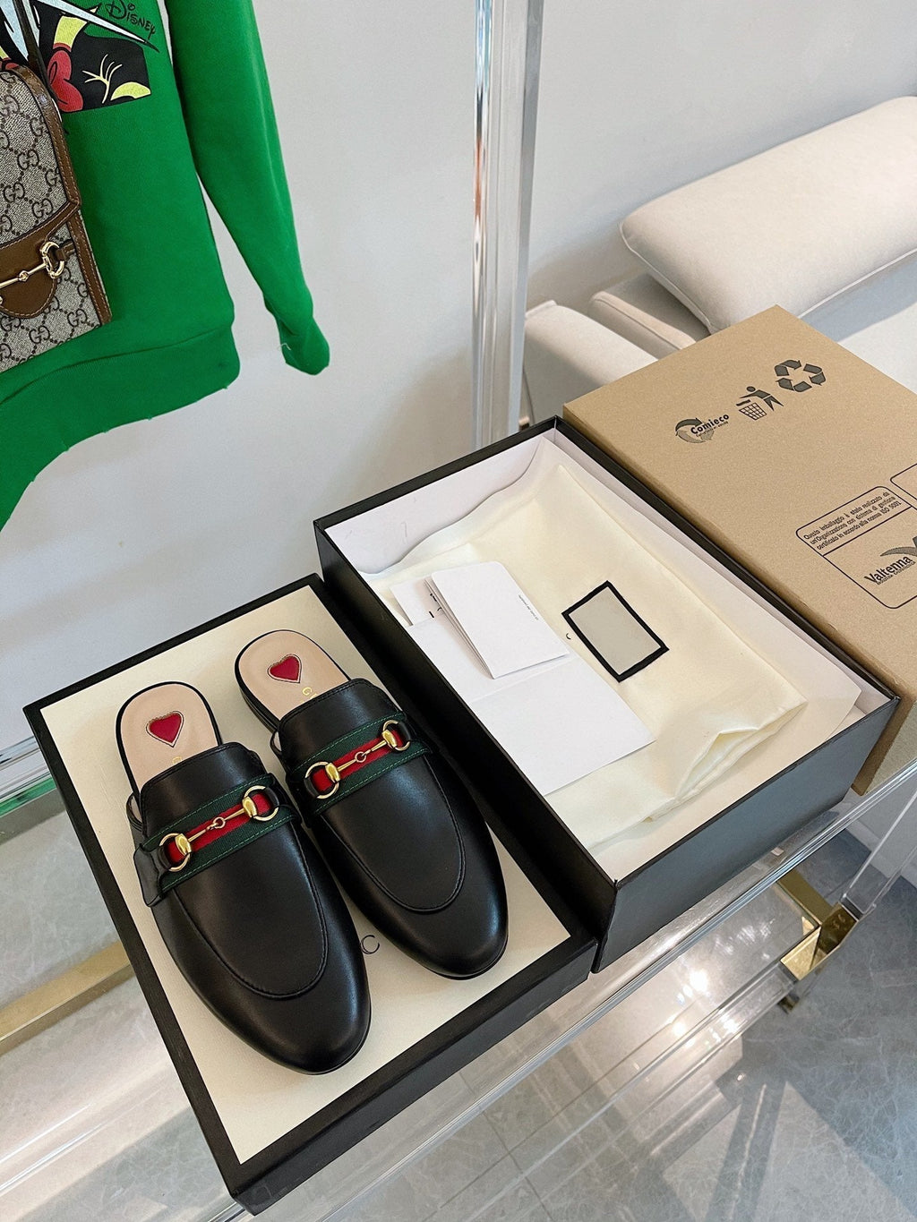GUCCI SLIPPER PRINCETOWN BLACK