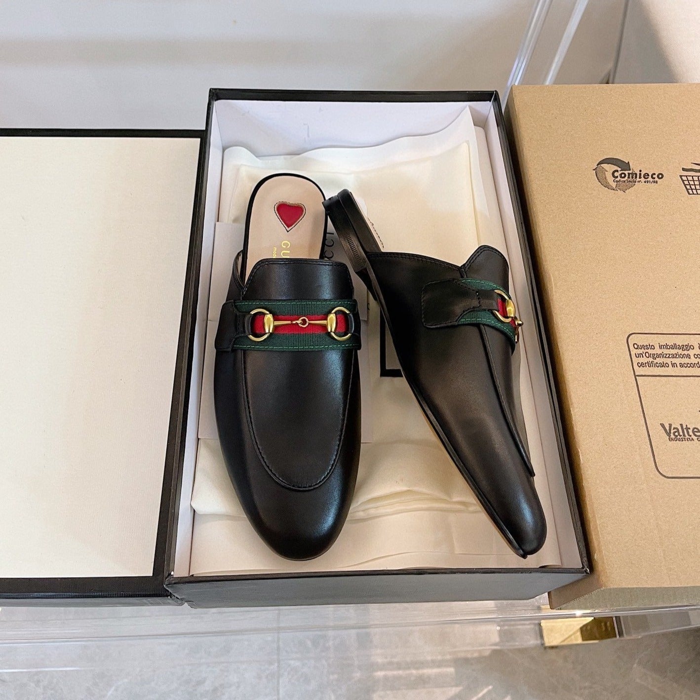 GUCCI SLIPPER PRINCETOWN BLACK