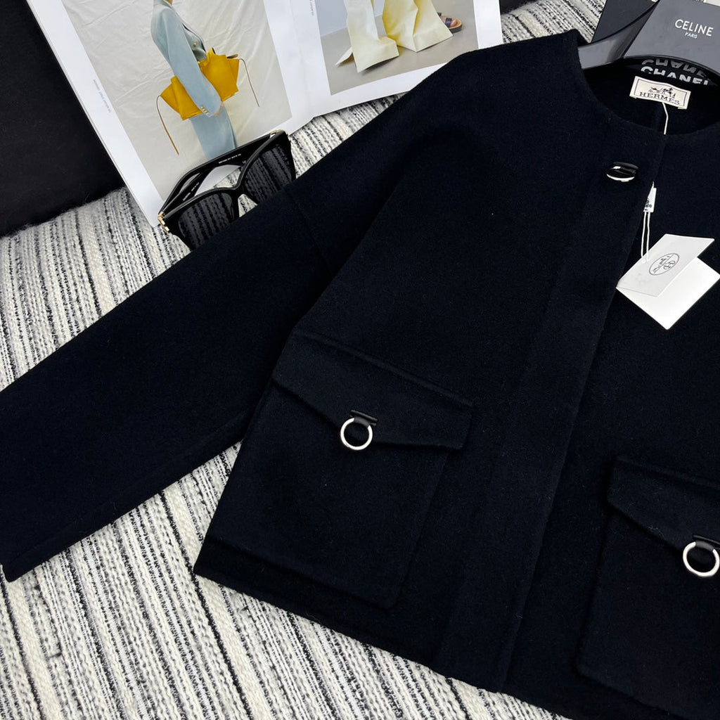HERMES 25S DOUBLE-FACED CASERE JACKET 381