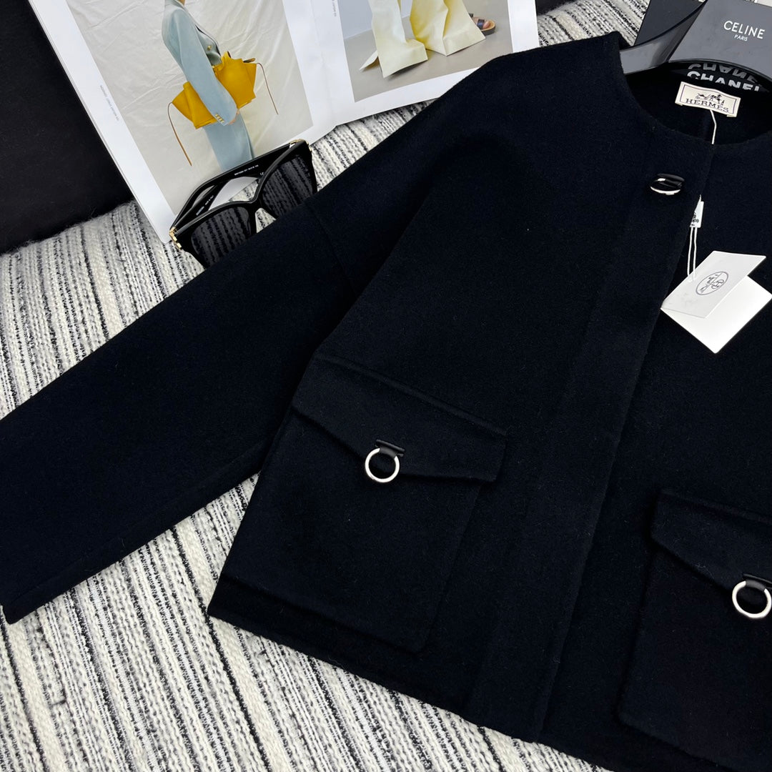 HERMES 25S DOUBLE-FACED CASERE JACKET 381