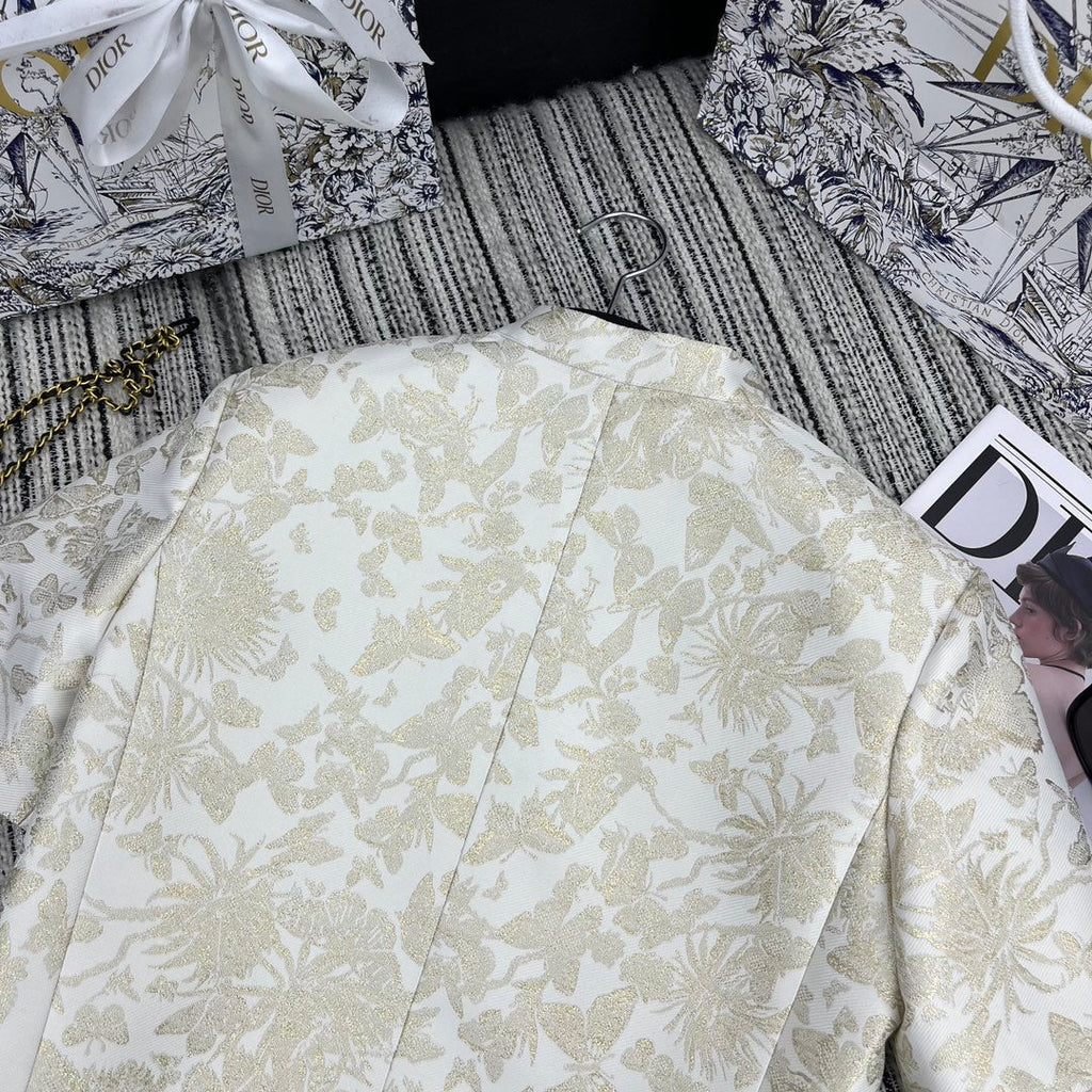 DIOR 25S CROPPED JACQUARD JACKET 795