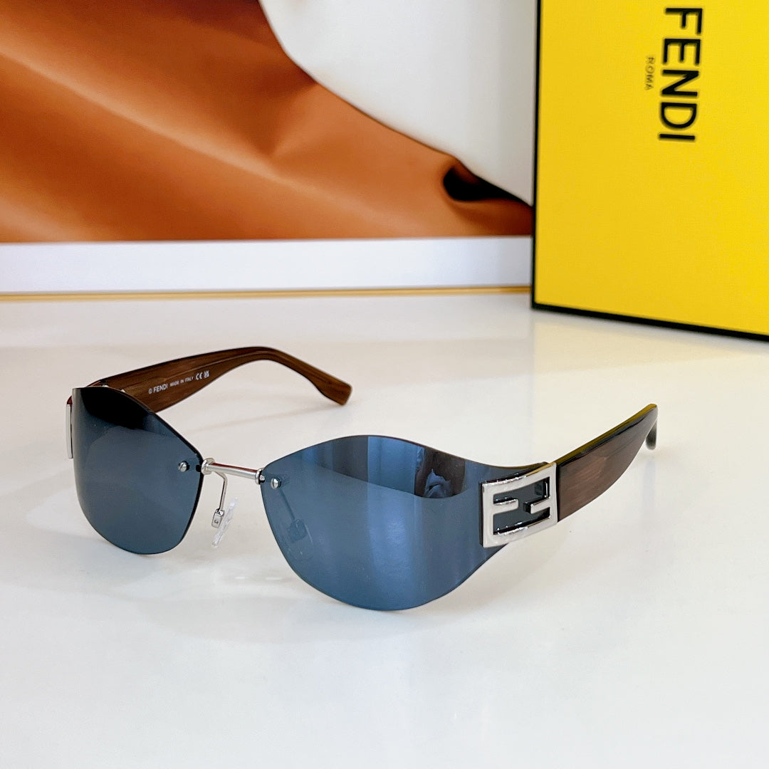 BAGUETTE CHUNKY SUNGLASSES FE40159U IN METAL AND ACETATE