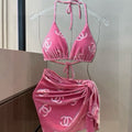 CHANEL BIKINI SWIMSUIT SET IN PINK 624523