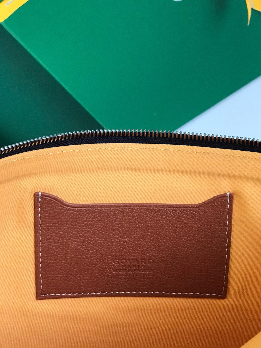 SENAT POCHETTE IN NAVY BLUE GOYARDINE CANVAS