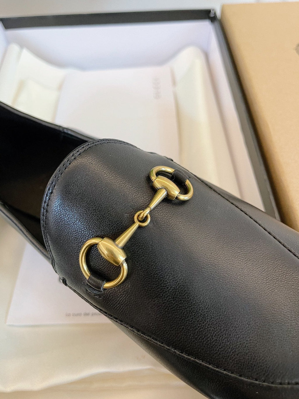 GUCCI LOAFERS MULES BLACK