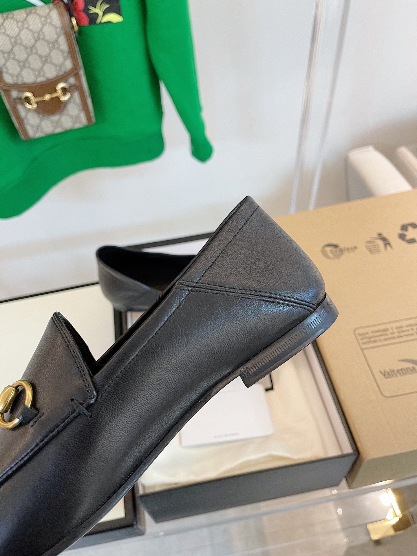 GUCCI LOAFERS MULES BLACK