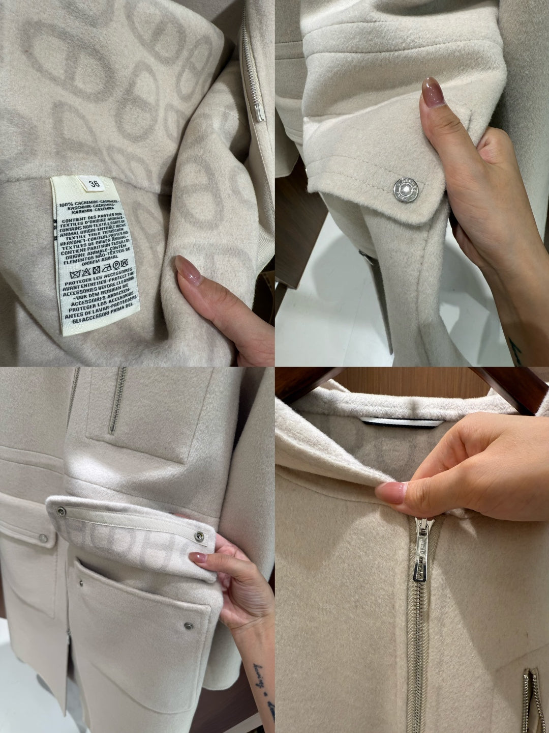 HERMES 25S CASERE COAT 195