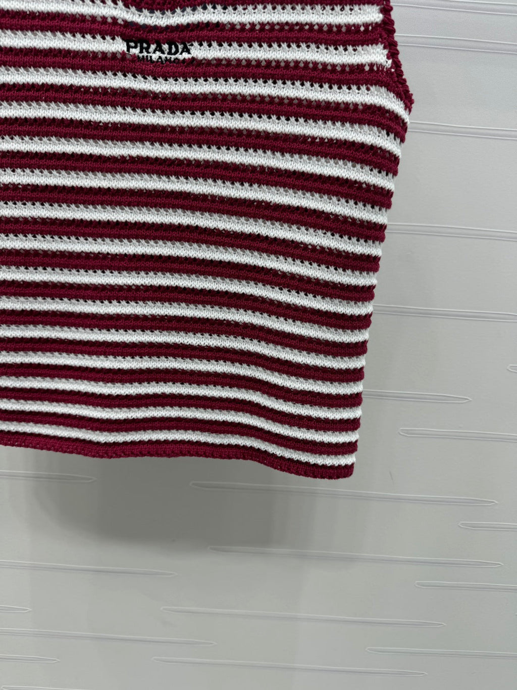 PRADA D 25S STRIPED SWEATER 264183