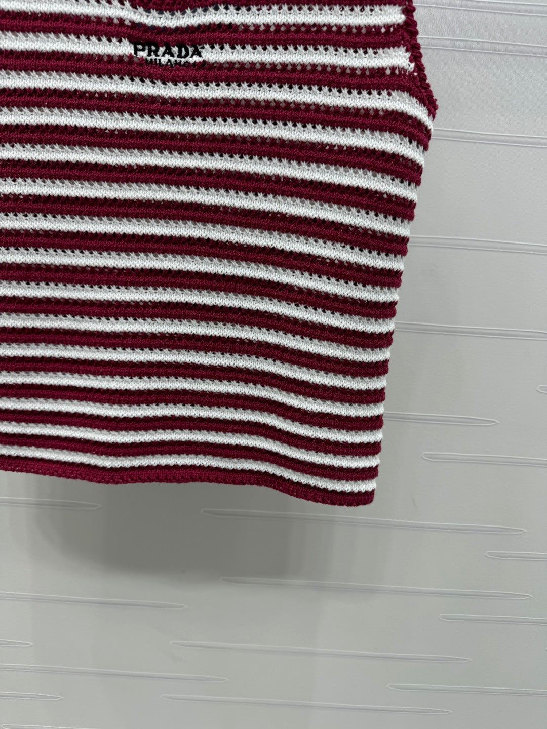 PRADA D 25S STRIPED SWEATER 264183