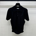PRADA D 25S SHORT SLEEVE KNIT TOP 264123