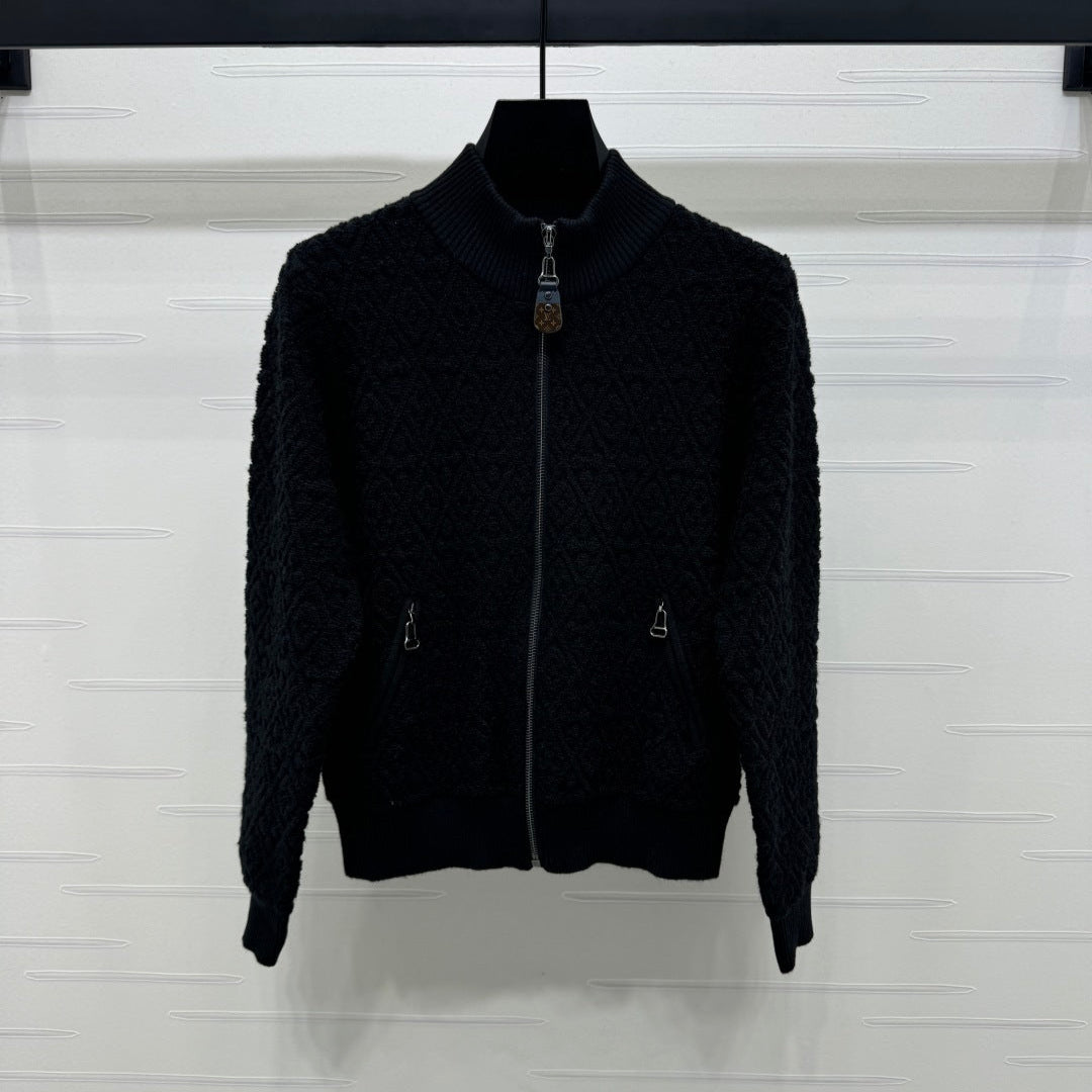 LOUIS VUITTON LV ZIP-UP LONG-SLEEVE KNIT CARDIGAN 274961