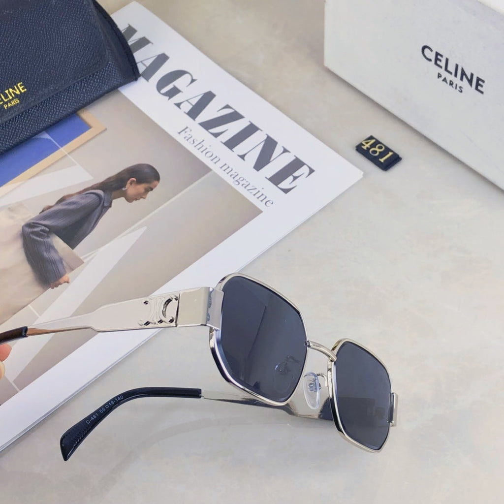 CELINE TRIOMPHE SUNGLASS 501780 IN METAL