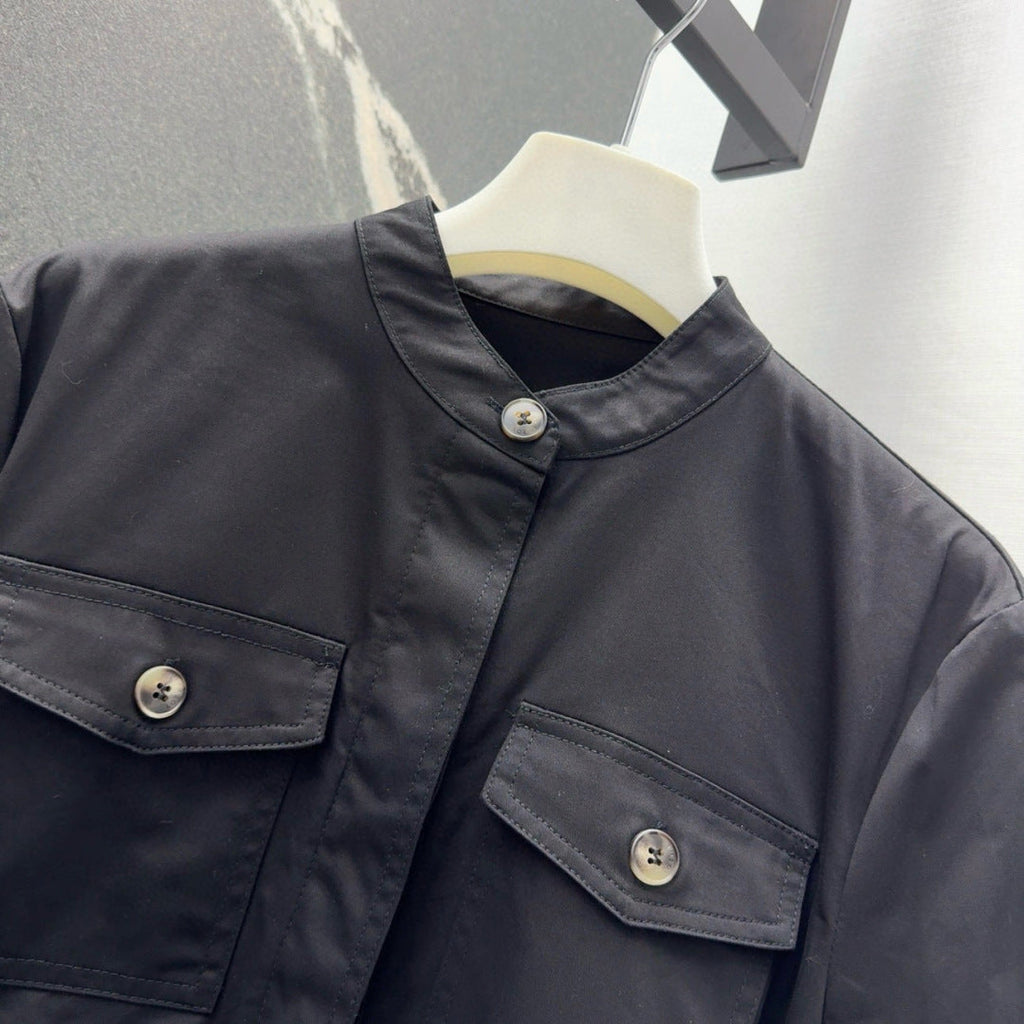 Loewe 25 Shirt Dress Black Cotton