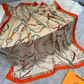 HERMES HERMES 25S SCARF 140 IN SILK CASERE 992007