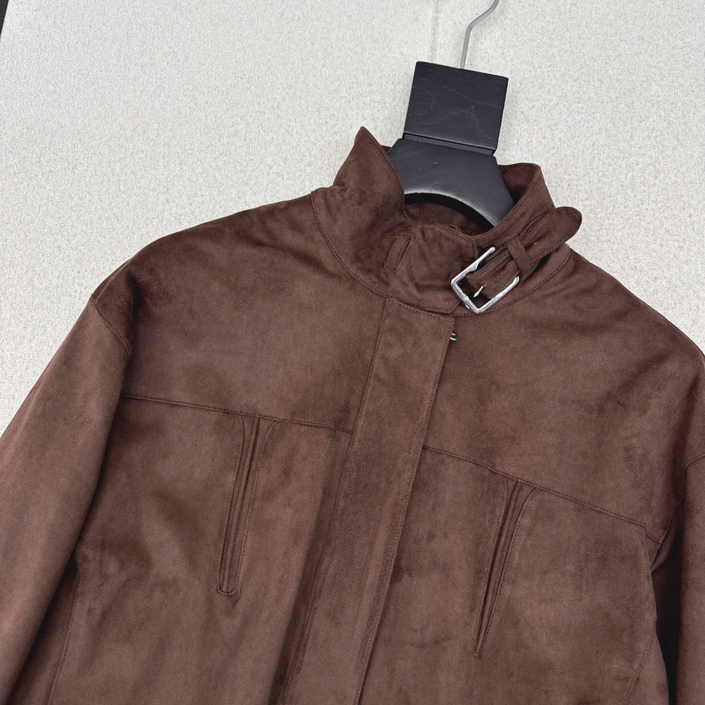 HERMES HERMES 25S SUEDE JACKET 344