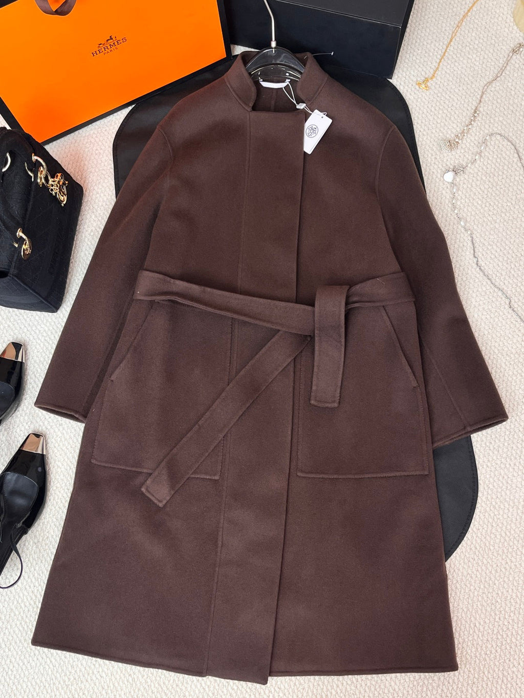 HERMES 25S REVERSIBLE LONG CASERE COAT 237