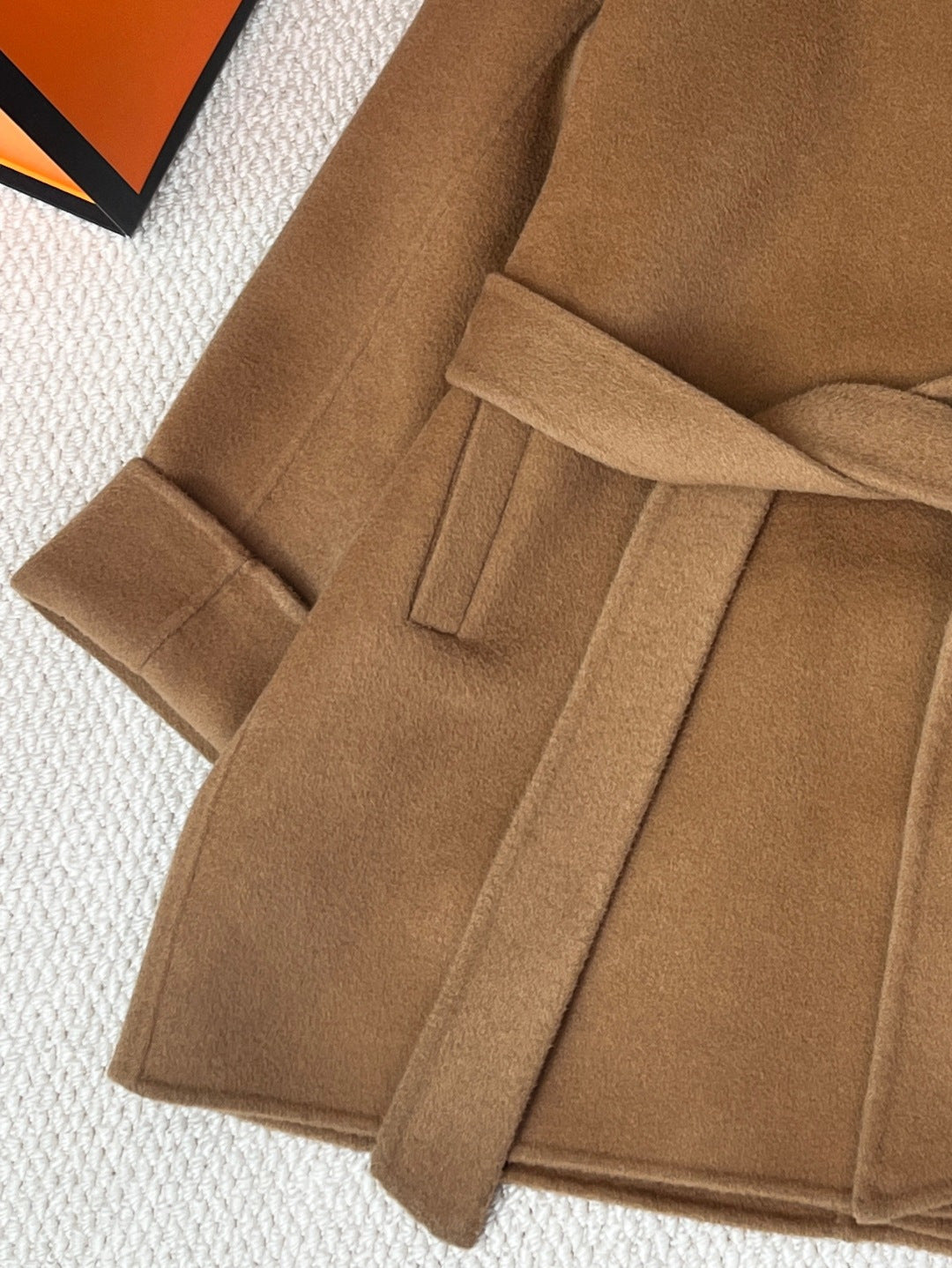 HERMES 25S STAND-COLLAR CASERE COAT 207