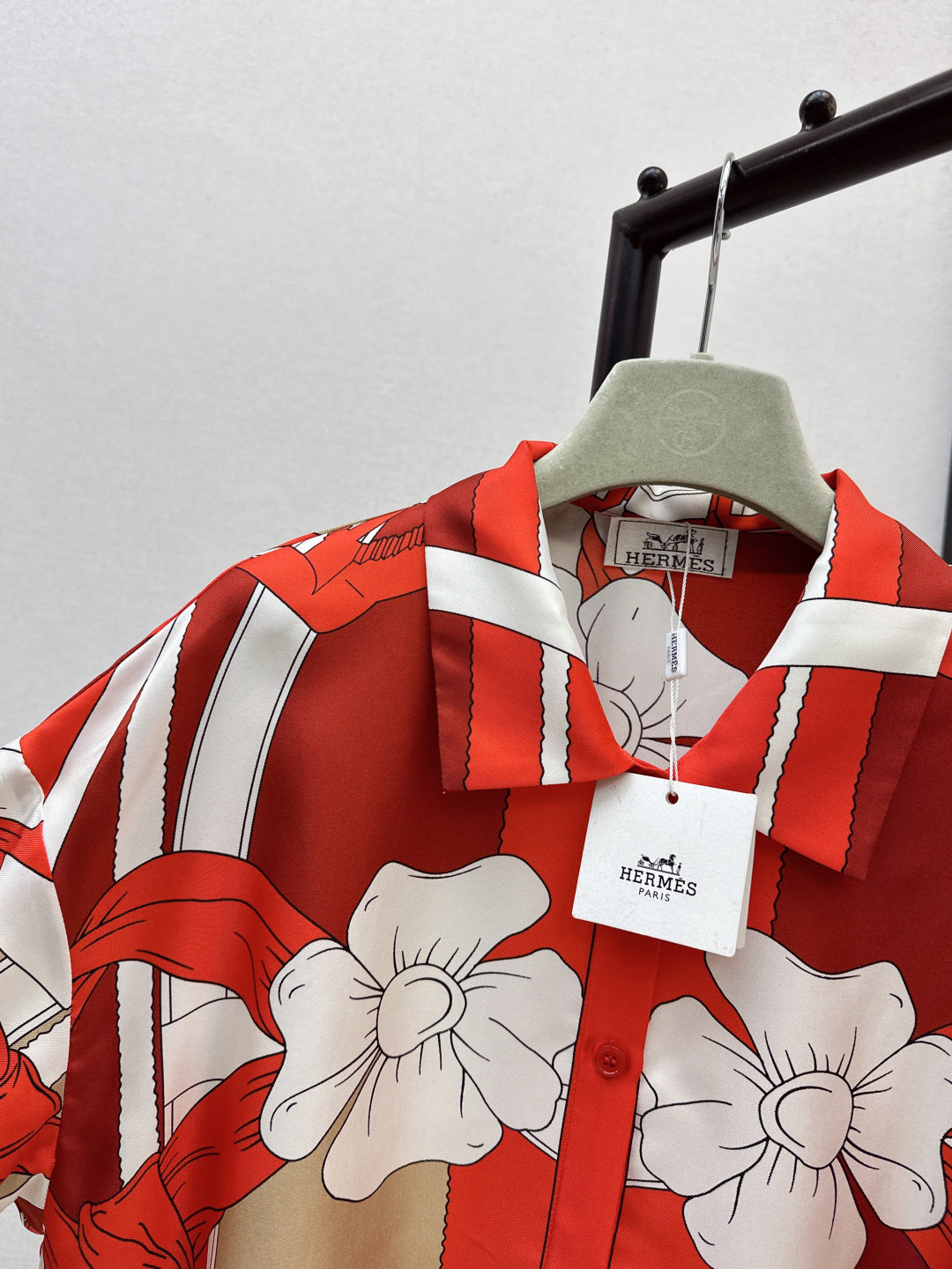 HERMES HERMES 25S SILK SHIRT 329