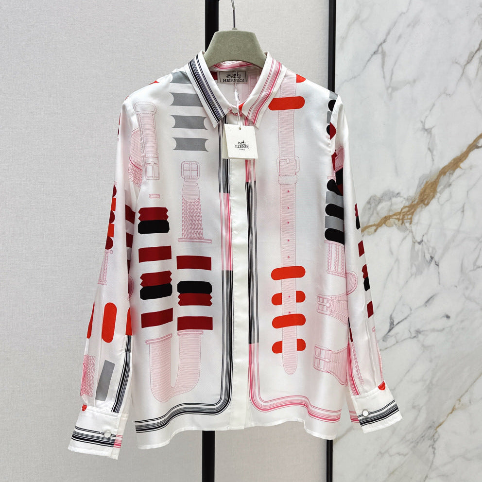 HERMES HERMES 25S SILK SHIRT 335
