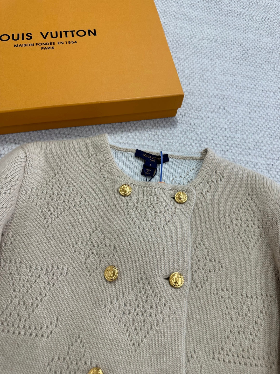 LOUIS VUITTON LV 25S WOOL CARDIGAN 0008