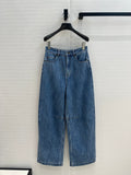 Loewe 25 Sickle Jeans Blue Denim Cotton