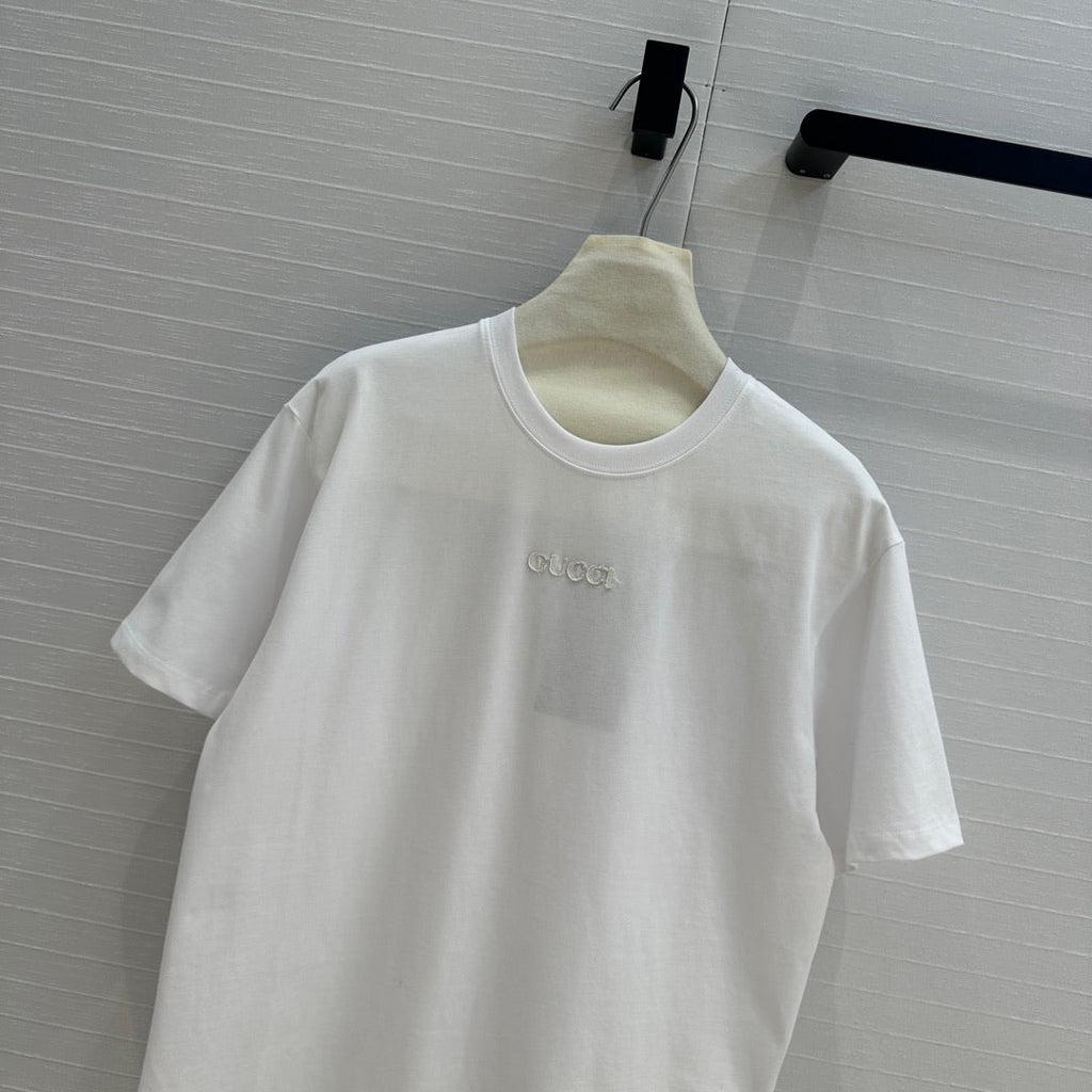 GUCCI Gucci 25 Printed Short-sleeved T-shirt White Cotton