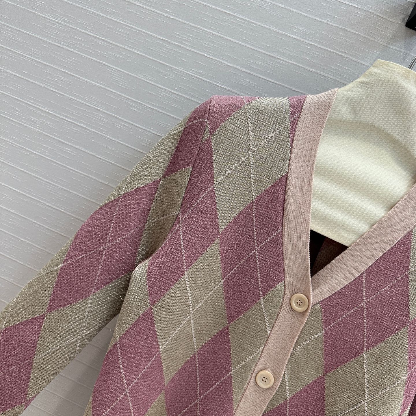 GUCCI Gucci 25 Cardigan Pink Wool