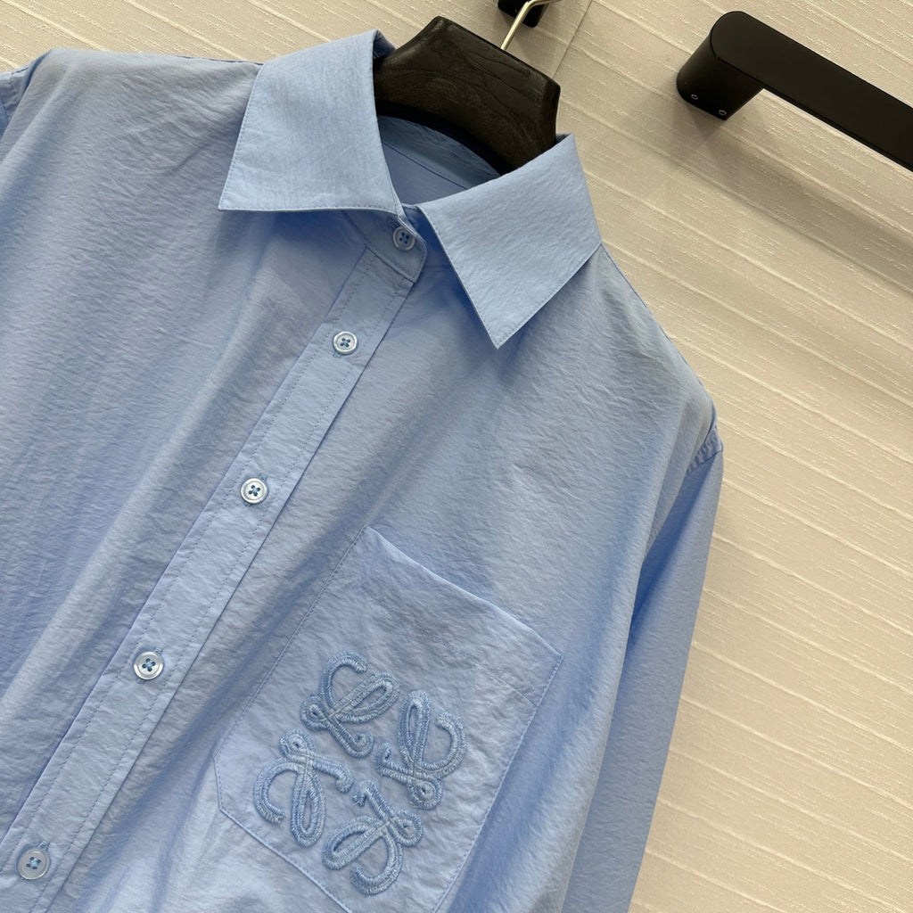Loewe T-shirt Blue Cotton