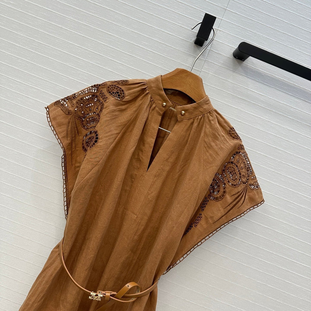 MAX MARA LINEN DRESS 268247