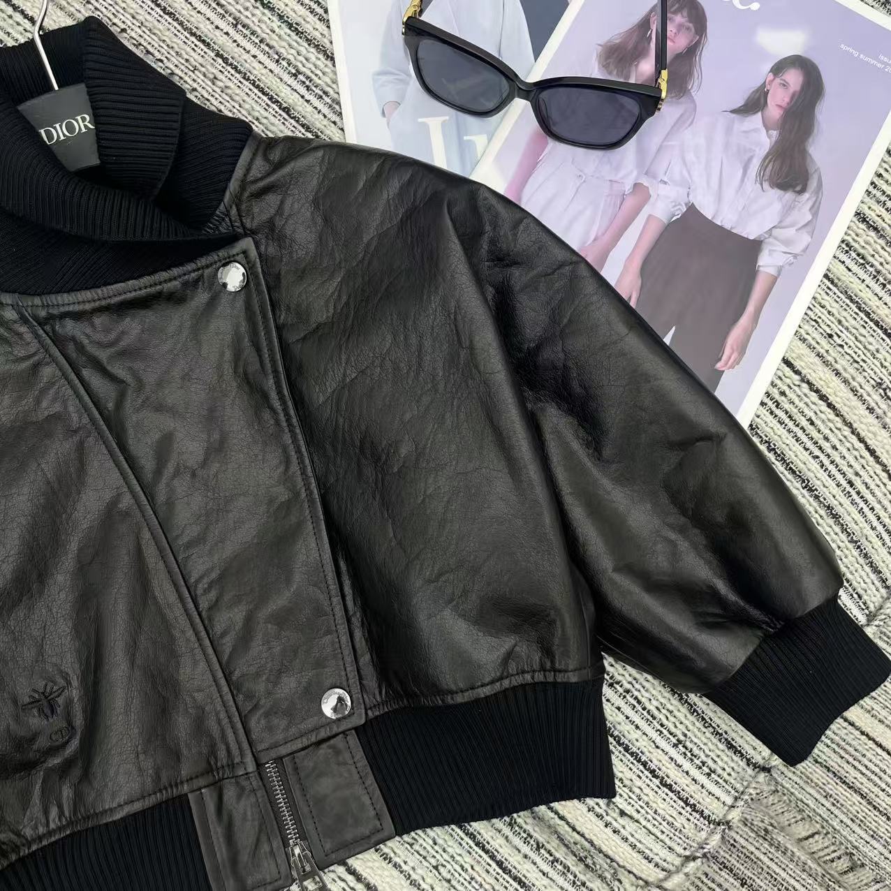 DIOR 25S LEATHER JACKET STYLE 371