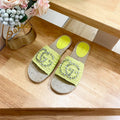 GUCCI Casual Style Logo Sandals Yellow