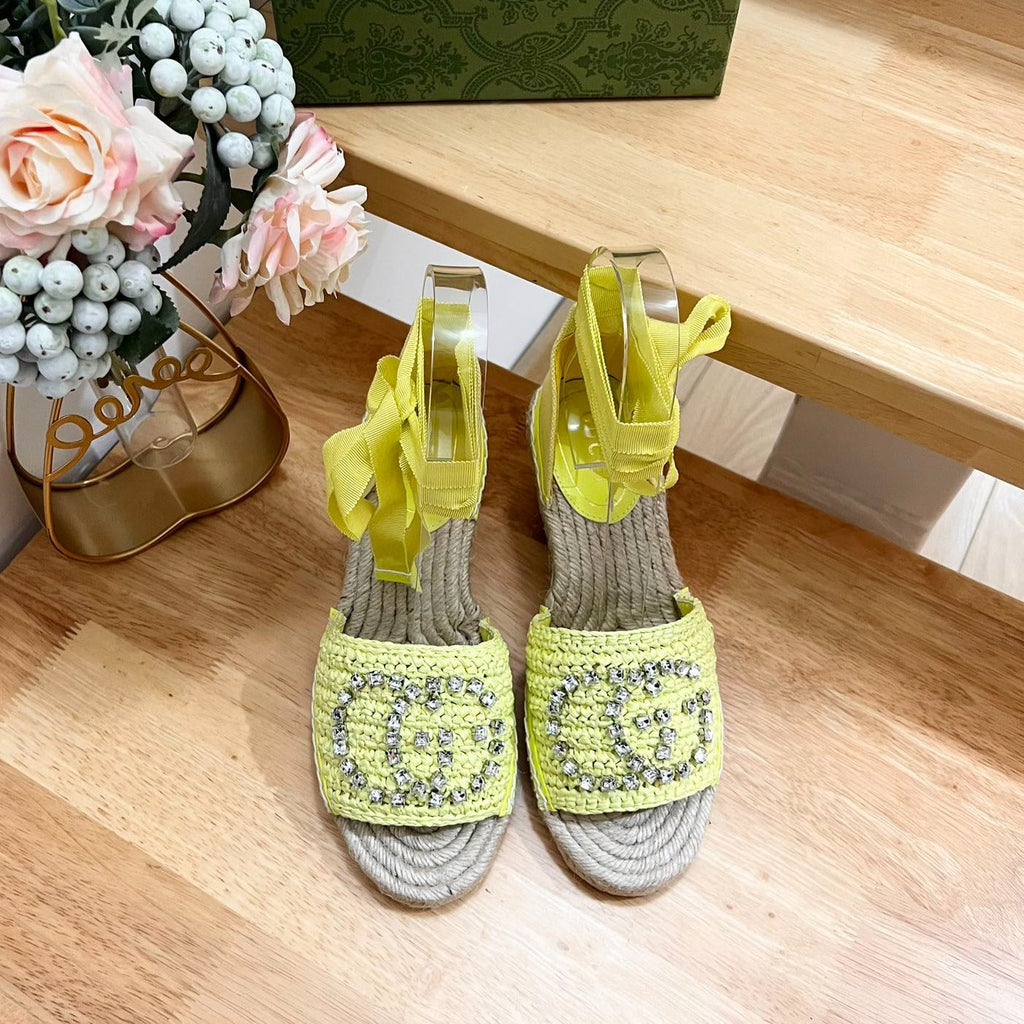 GUCCI Women Flat Shoes Yellow