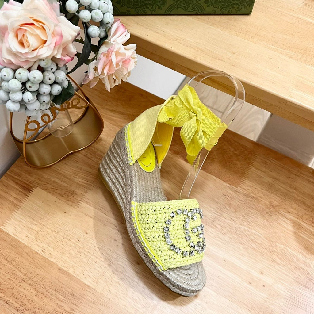 GUCCI Women Flat Shoes Yellow