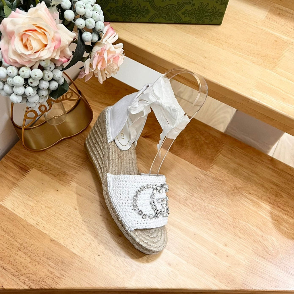 GUCCI Women High Sandal Shoes White