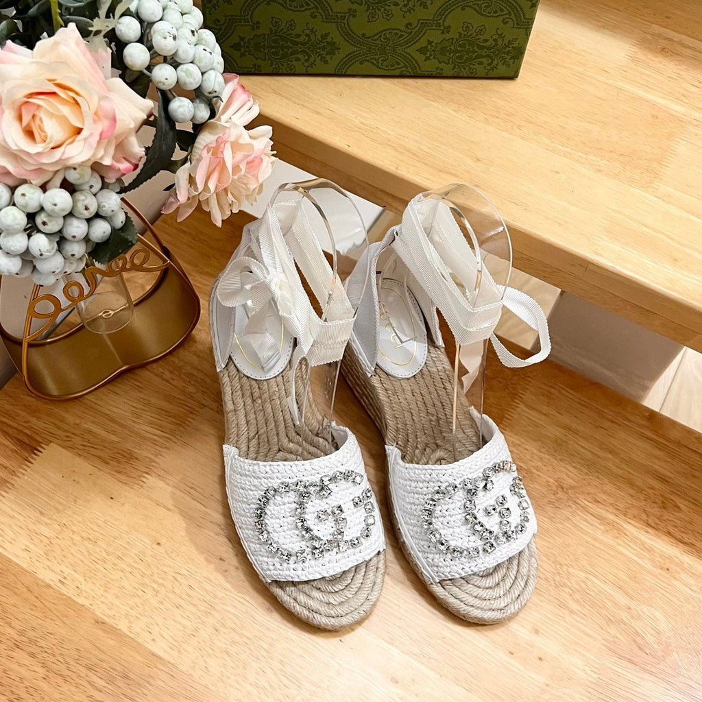 GUCCI Women High Sandal Shoes White