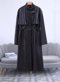 HERMES 25S LONG LEATHER COAT 359