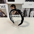 CHANEL HAIRBAND  LOGO BLACK FOR WOMEN 151340