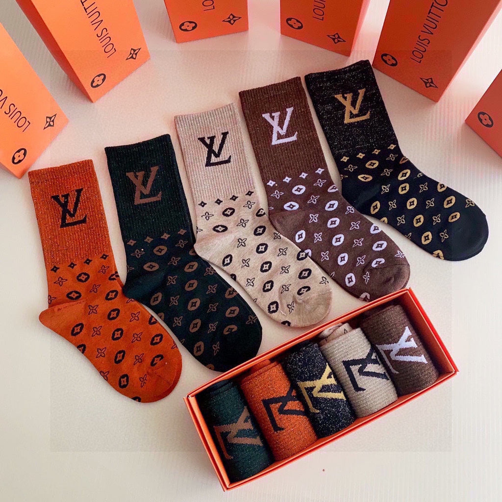 LOUIS VUITTON CREW SOCKS 140816 (1 BOX)