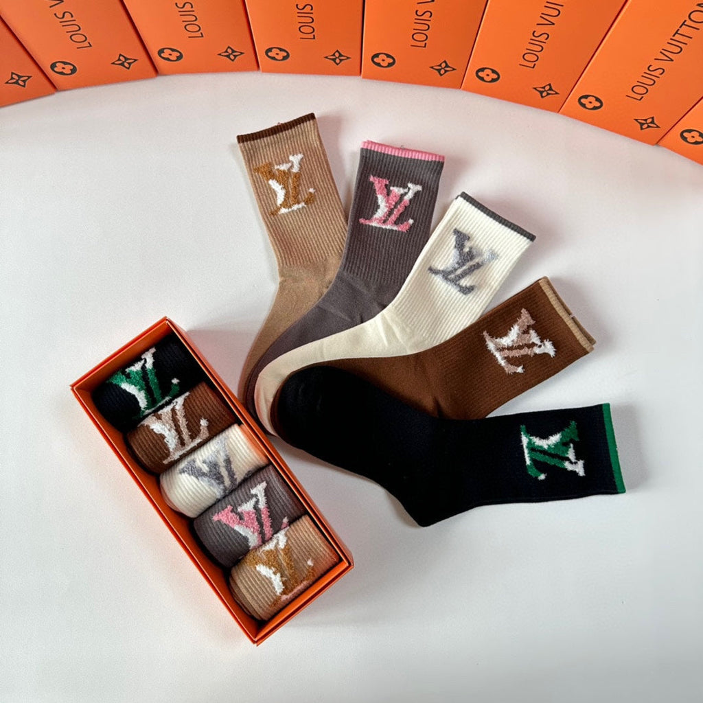 LOUIS VUITTON CREW SOCKS 417482 (1 BOX)