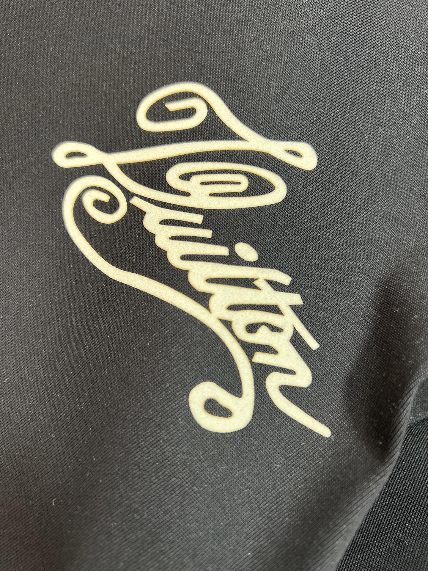 LOUIS VUITTON LV T-SHIRT IN BLACK PURE COTTON 238922