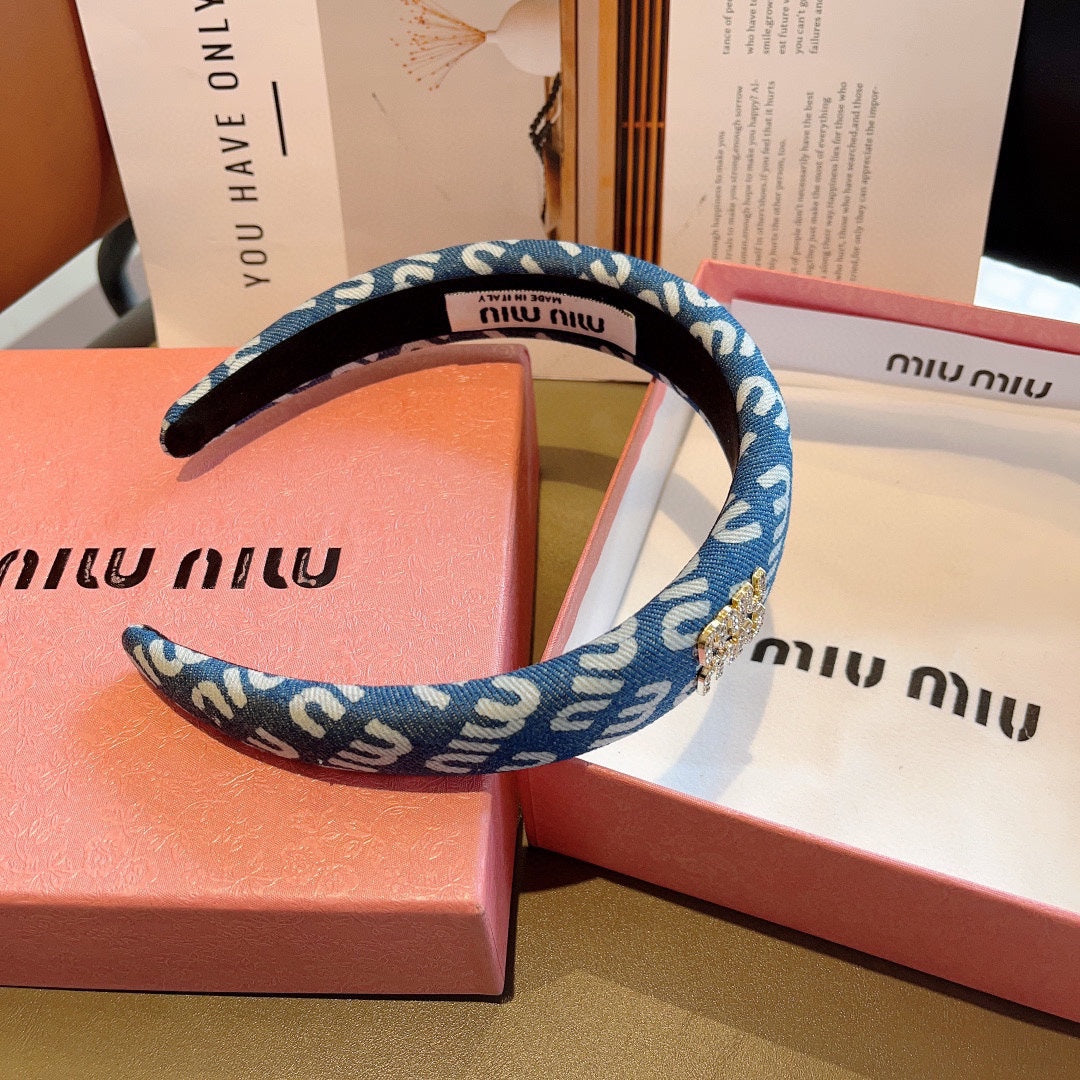 CLASSIC BLUE HEADBAND DENIM 402880