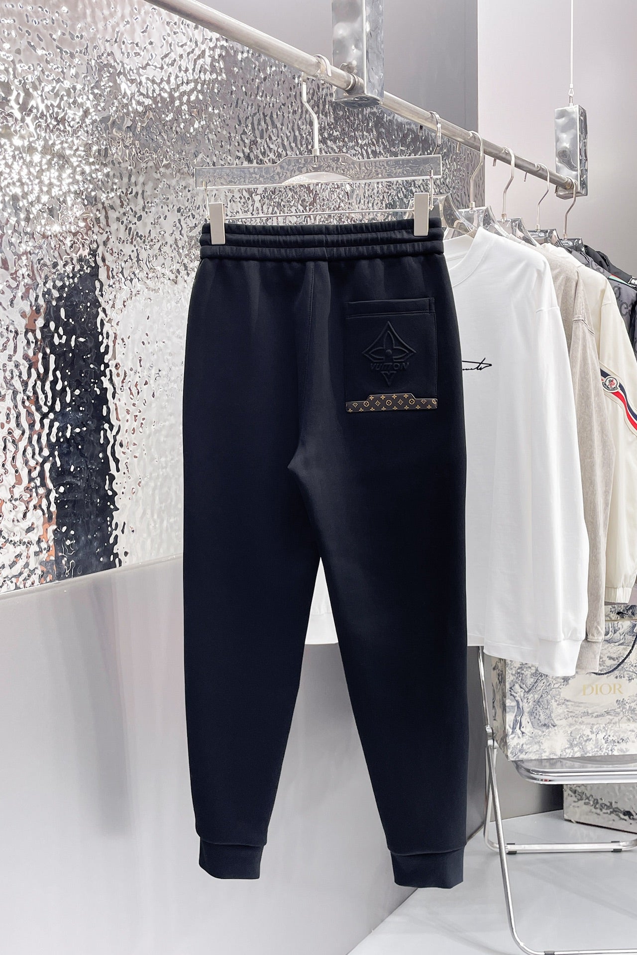 LOUIS VUITTON LV BLACK TROUSERS 239504