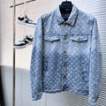 LOUIS VUITTON LV SHIRT JACKET IN LIGHT BLUE MONOGRAM CRAGGY DENIM 239125