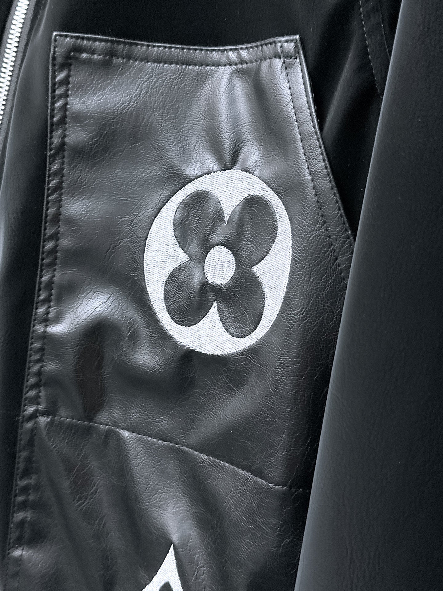 LOUIS VUITTON LV SHIRT JACKET IN BLACK SOFT CALFSKIN 239124