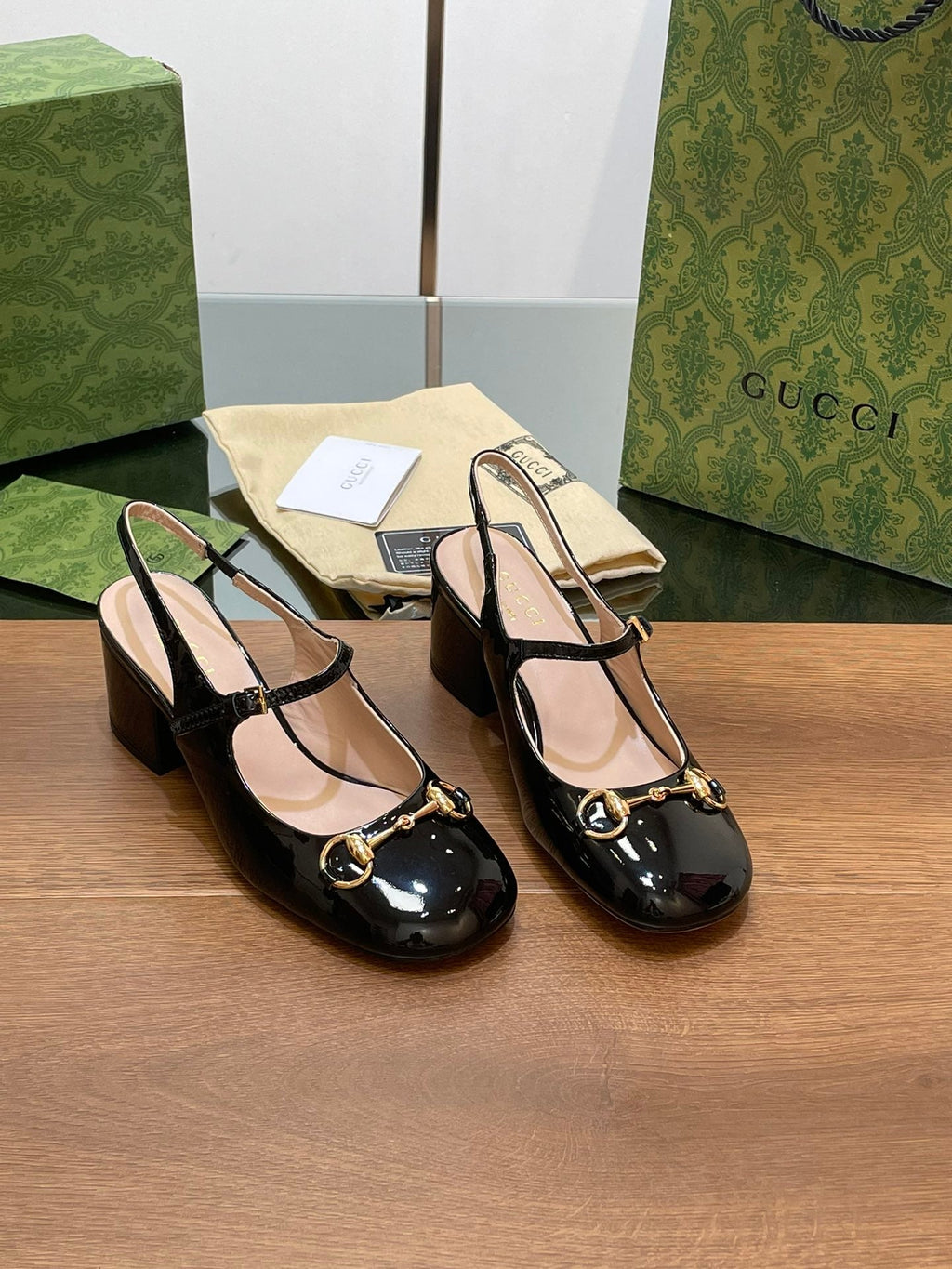 GUCCI HORSEBIT PUMP BLACK LAMBSKIN
