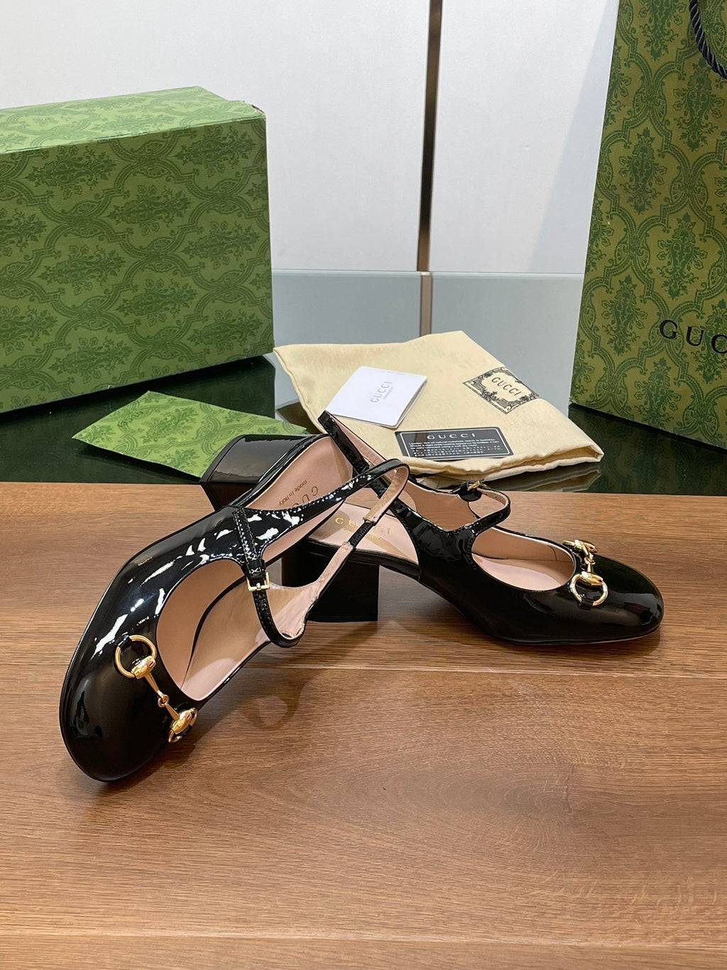 GUCCI HORSEBIT PUMP BLACK LAMBSKIN