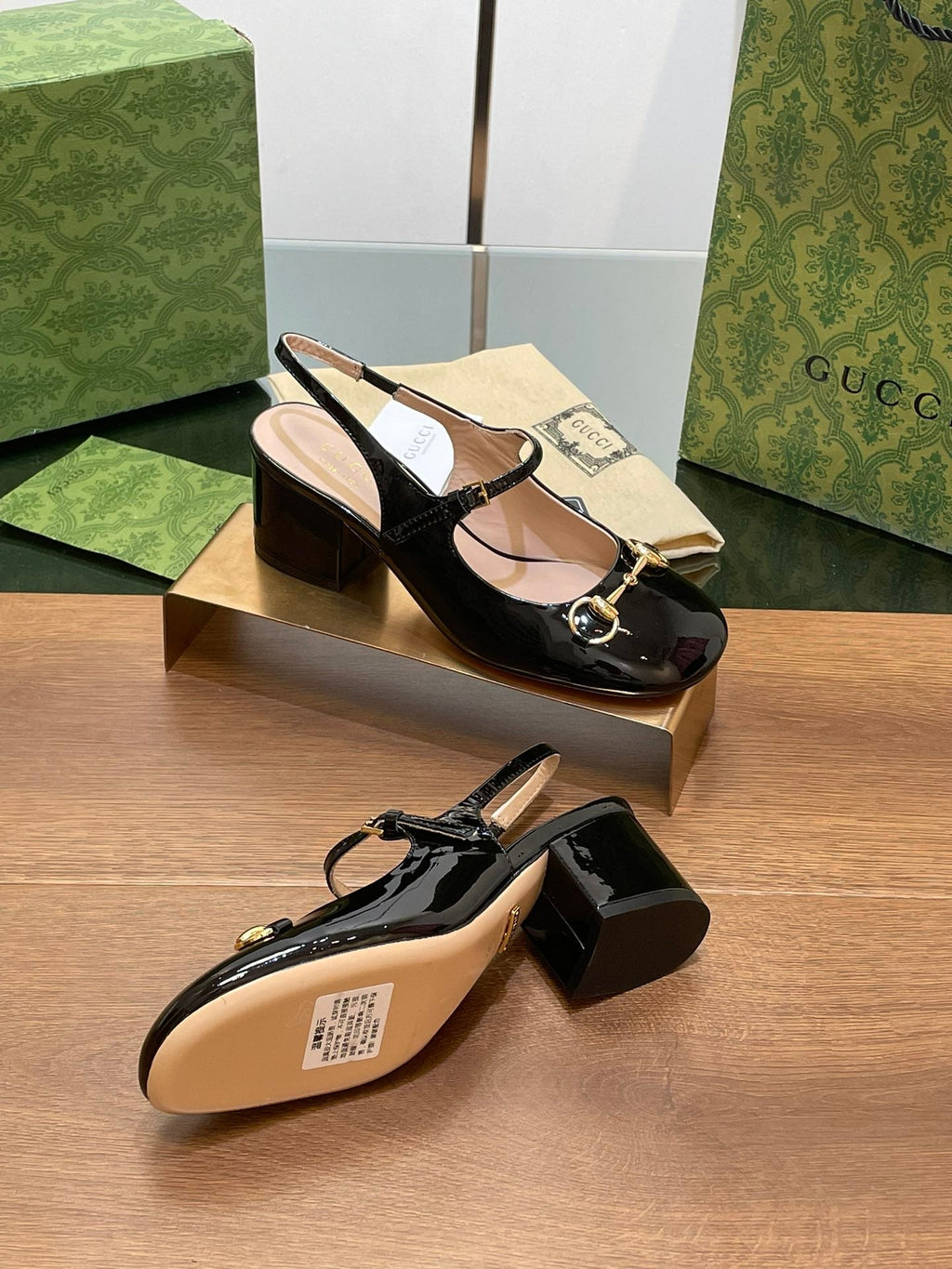 GUCCI HORSEBIT PUMP BLACK LAMBSKIN